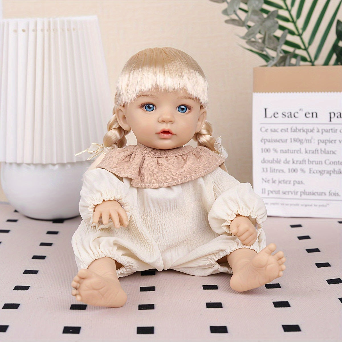 AKODEERD Realistic Newborn Baby Doll - 12-Inch Anime