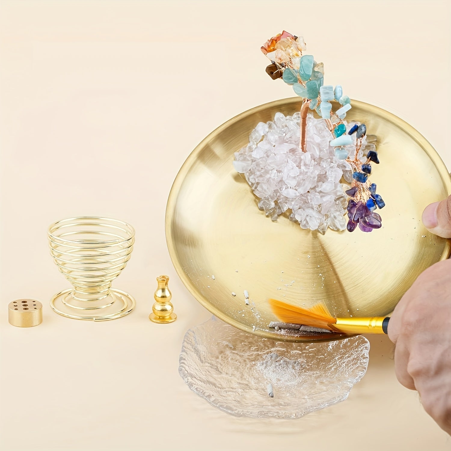 Palo Santo And Sage Burner from Crystal Tree