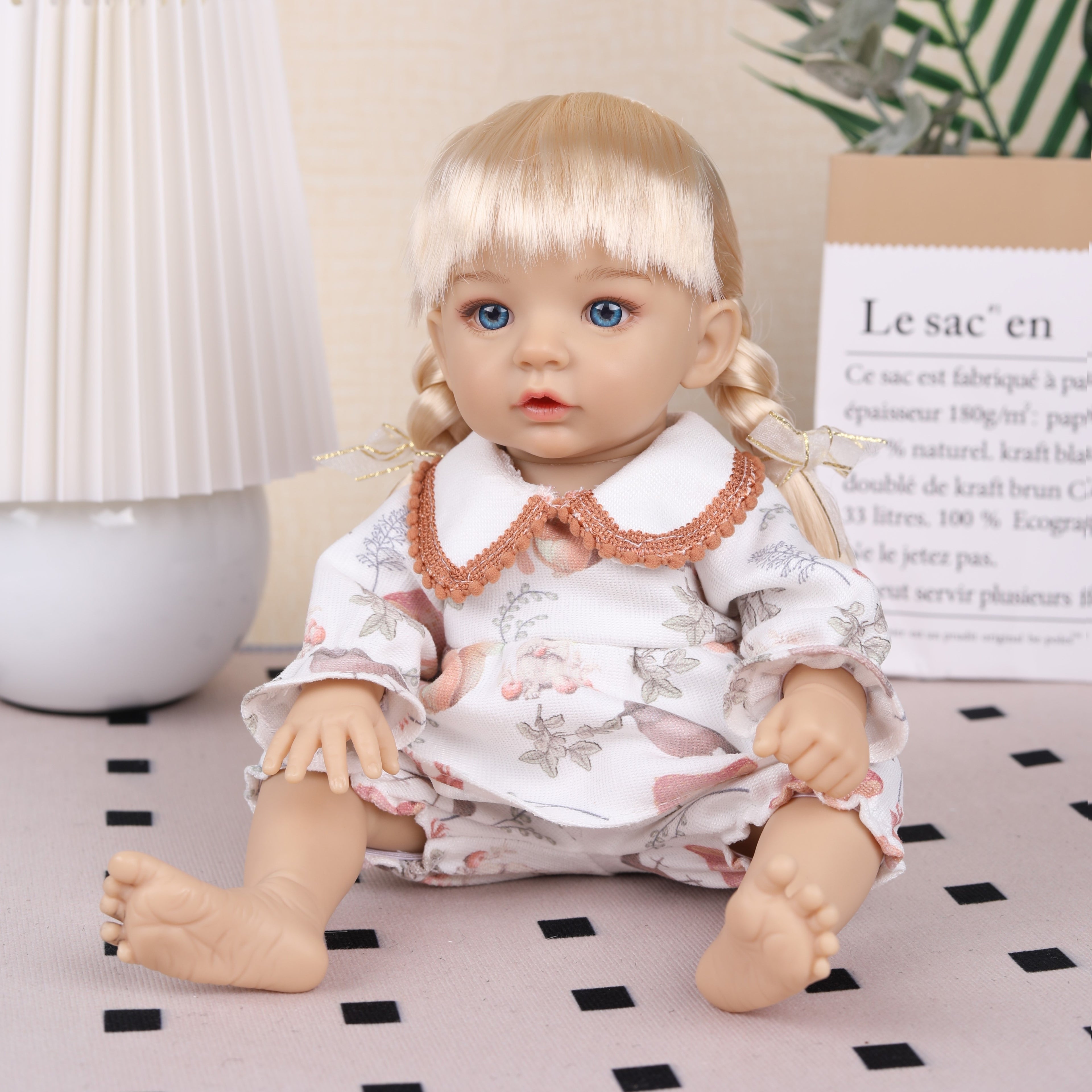 AKODEERD Realistic Newborn Baby Doll - 12-Inch Anime