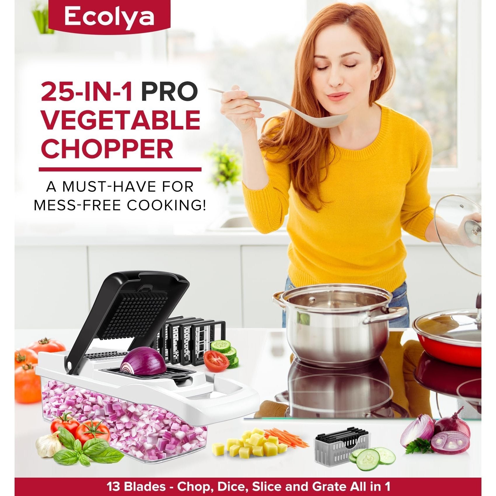 25 in 1 Vegetable Chopper, Salad Chopper