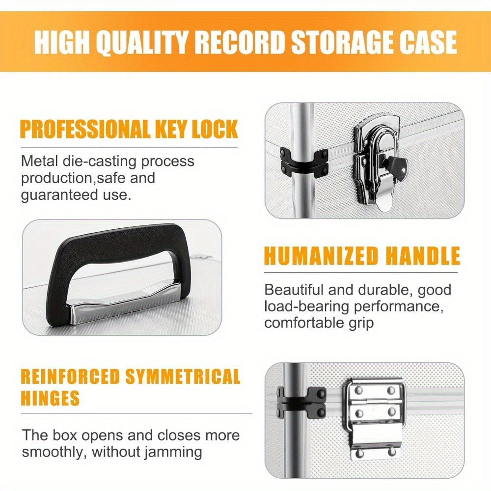 Vinyl Record Storage 30.48cm LP Record Collection Chest