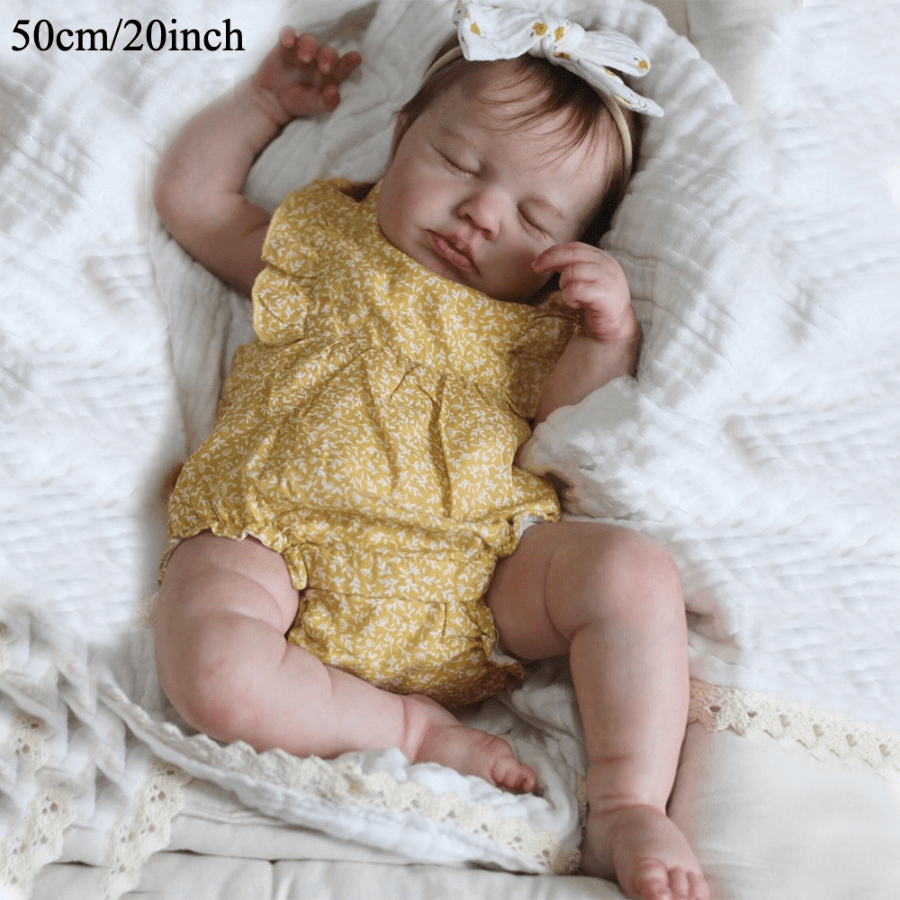 20-Inch Realistic Newborn Baby Doll with 3D-Painted Skin