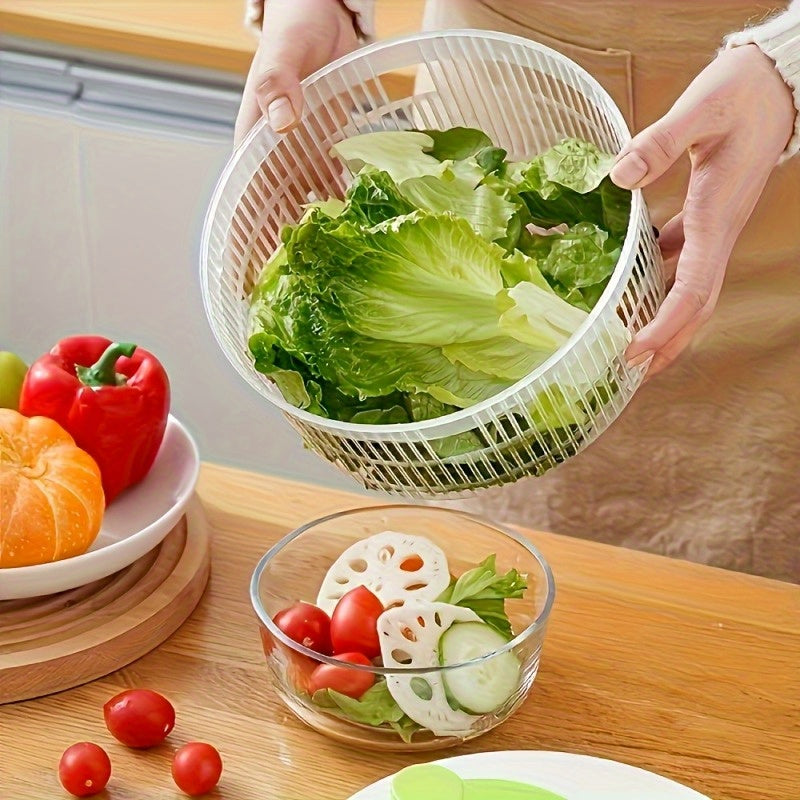 3-Piece Salad Spinner Set (Includes Lid + Basket + Bowl)