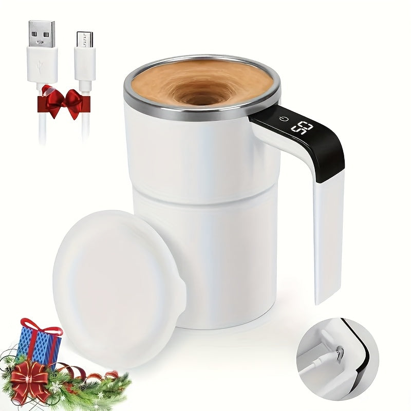 Self Stirring WHITE Mug LED