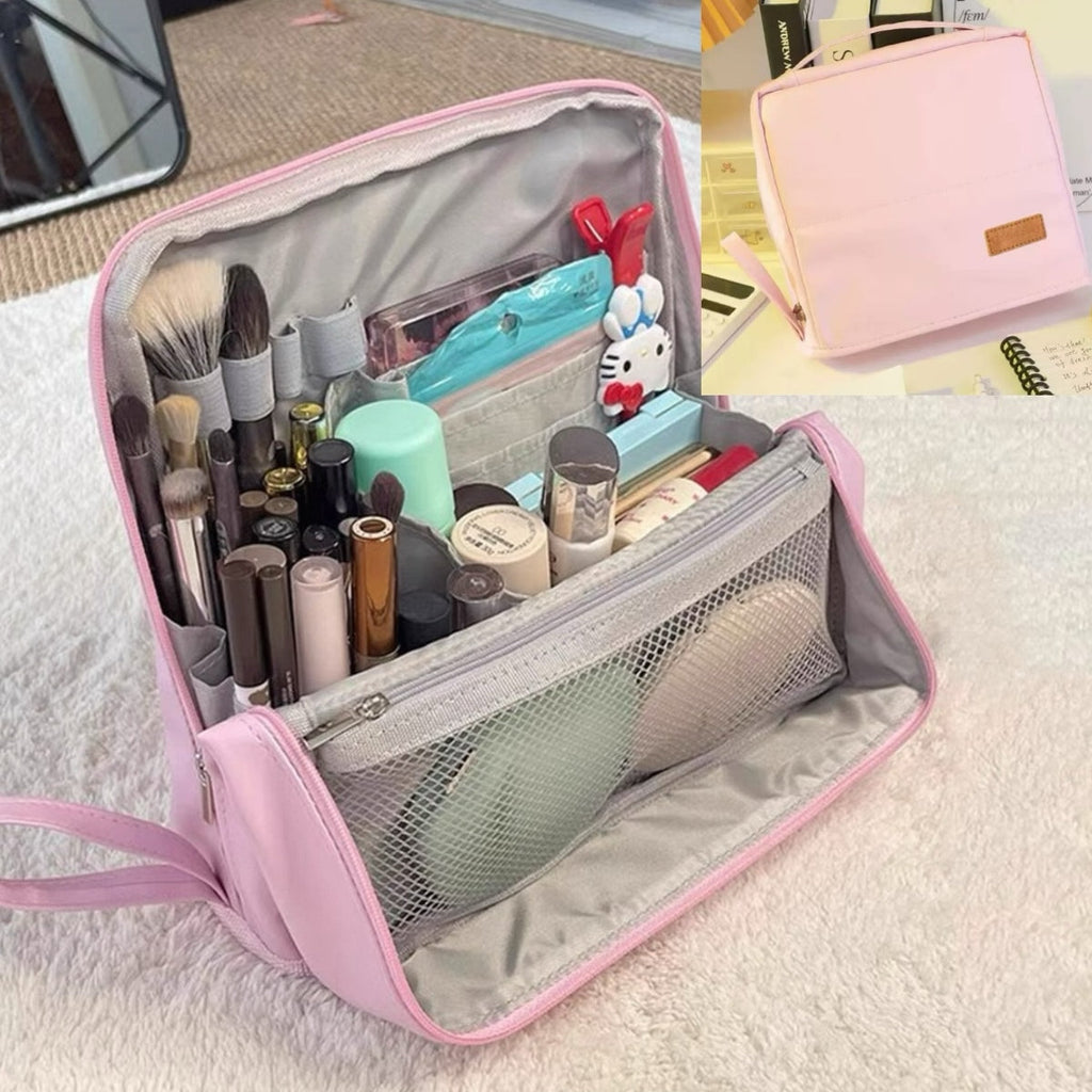 Standing Makeup Bag – Portable, Large Capacity