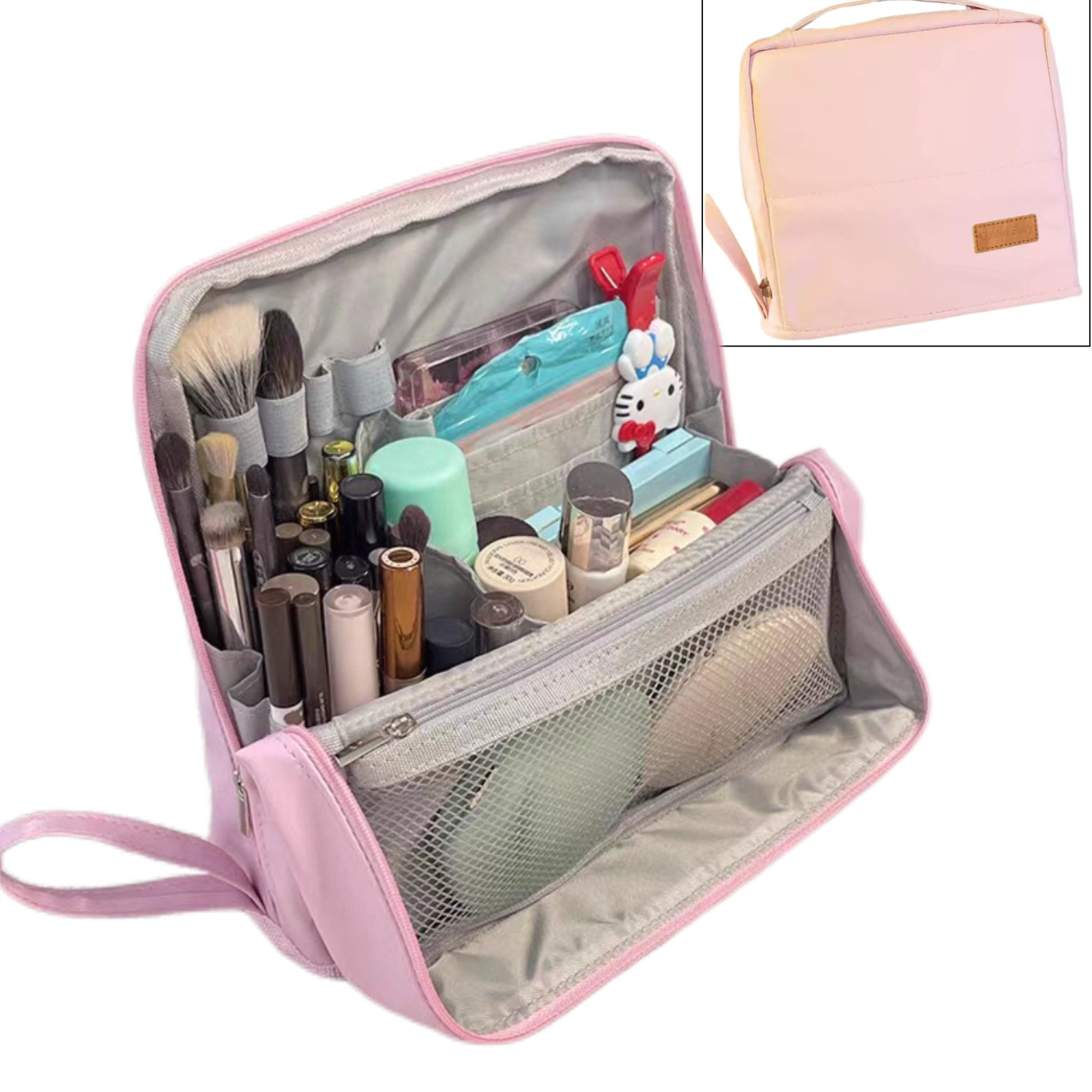 Standing Makeup Bag – Portable, Large Capacity