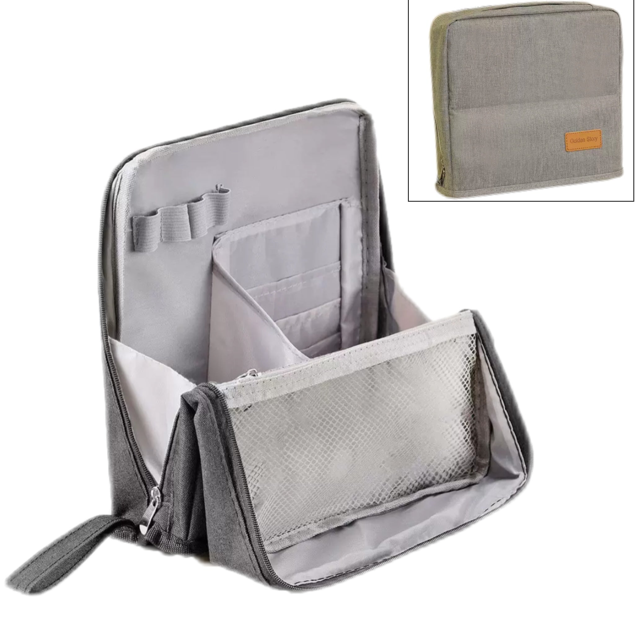 Standing Makeup Bag – Portable, Large Capacity