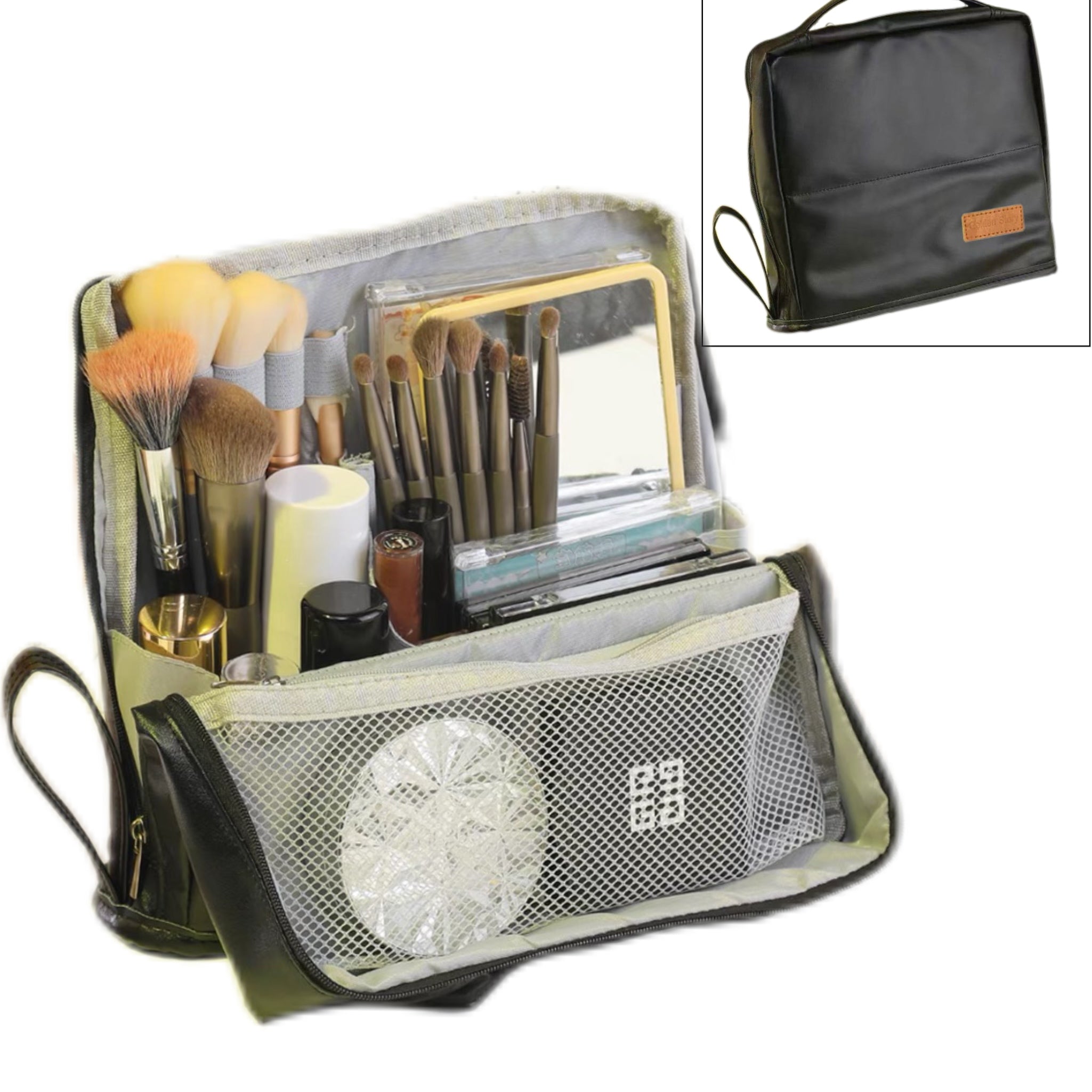 Standing Makeup Bag – Portable, Large Capacity