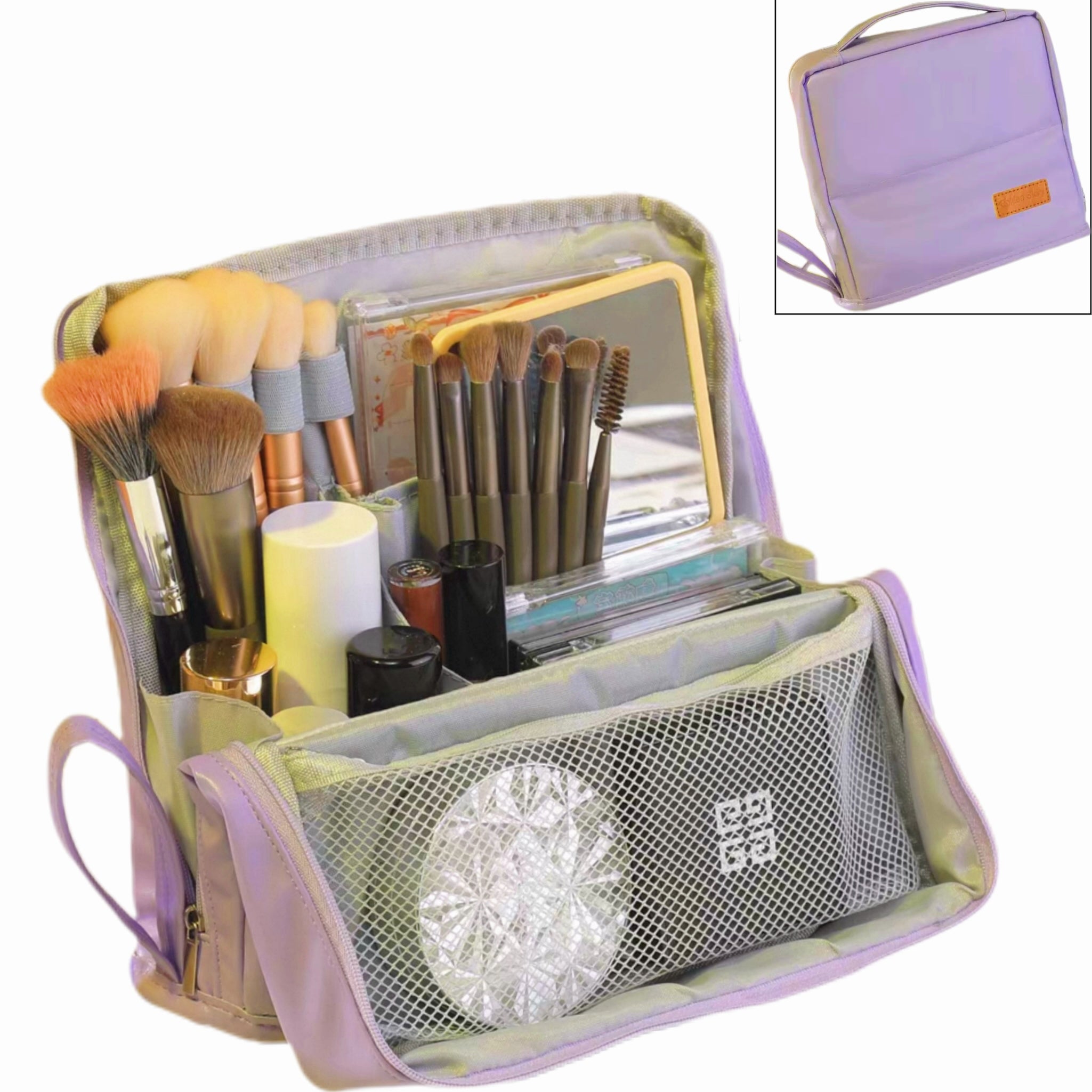 Standing Makeup Bag – Portable, Large Capacity