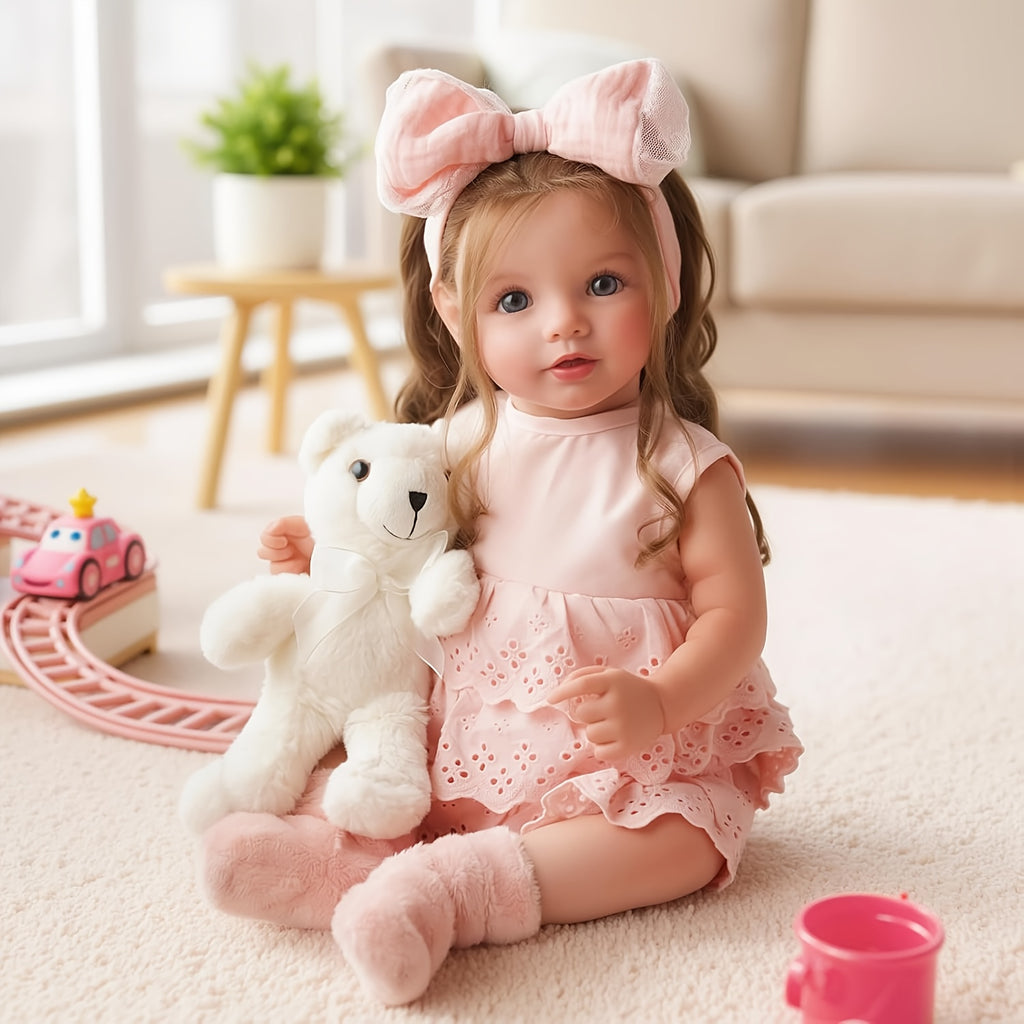 BABESIDE 20-Inch Realistic Reborn Baby Doll with Vinyl Limbs & Fabric Body