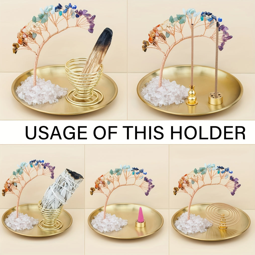 Palo Santo And Sage Burner from Crystal Tree