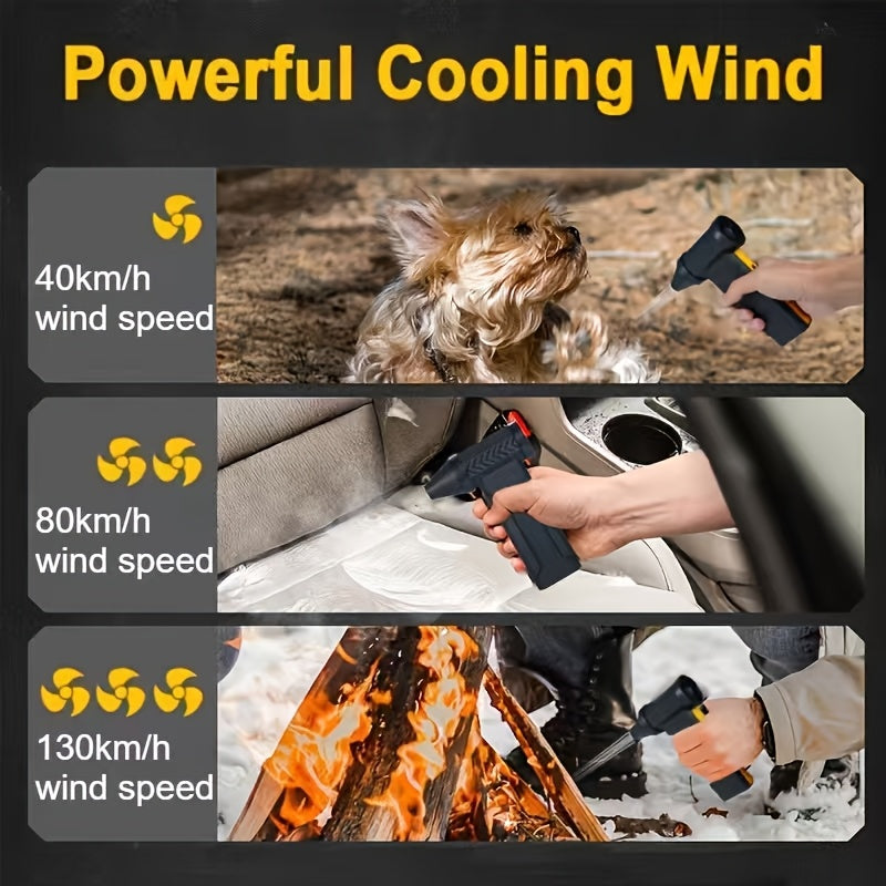 148000RPM Ultra-Powerful Portable Turbo Jet Fan with High-Speed Airflow