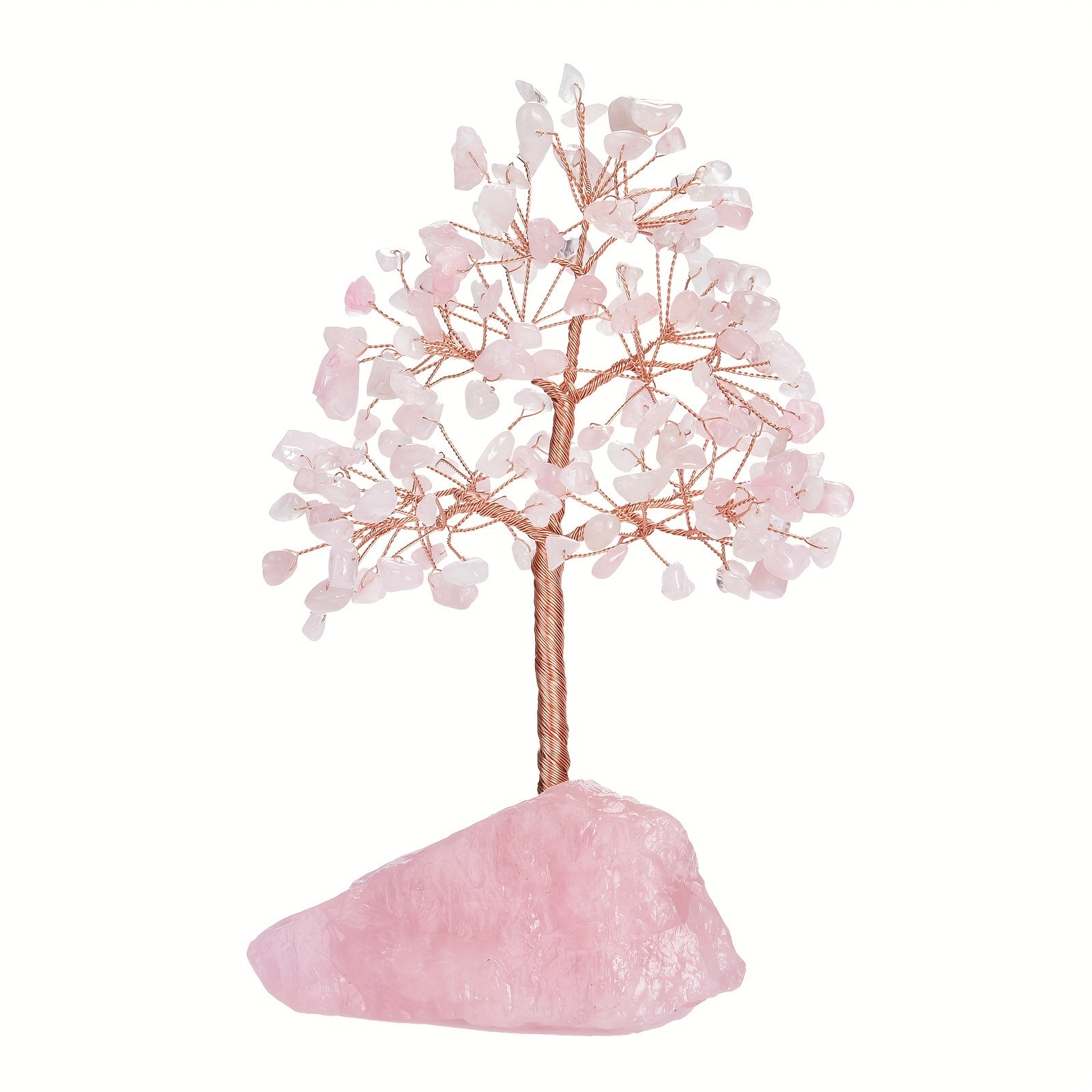 Rose Quartz Crystal Tree of Life - Chakra Tree