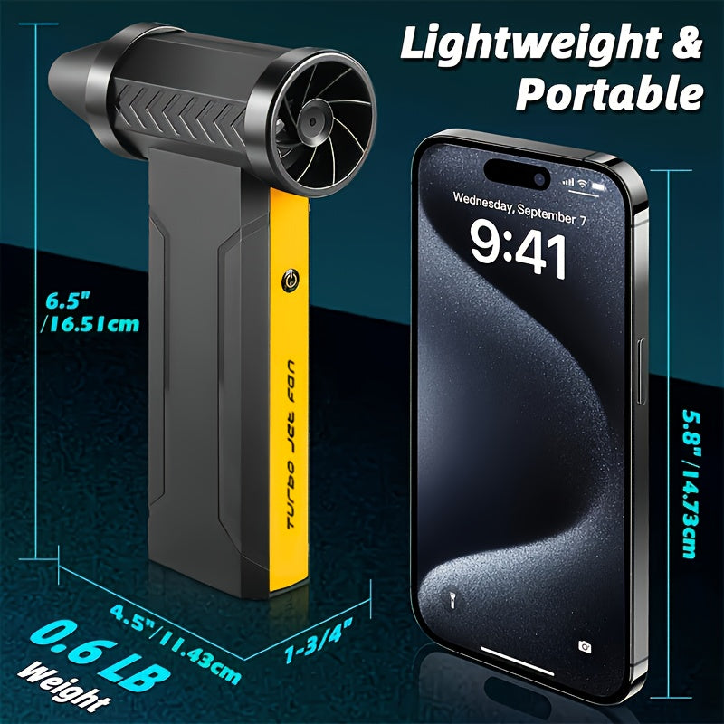 148000RPM Ultra-Powerful Portable Turbo Jet Fan with High-Speed Airflow