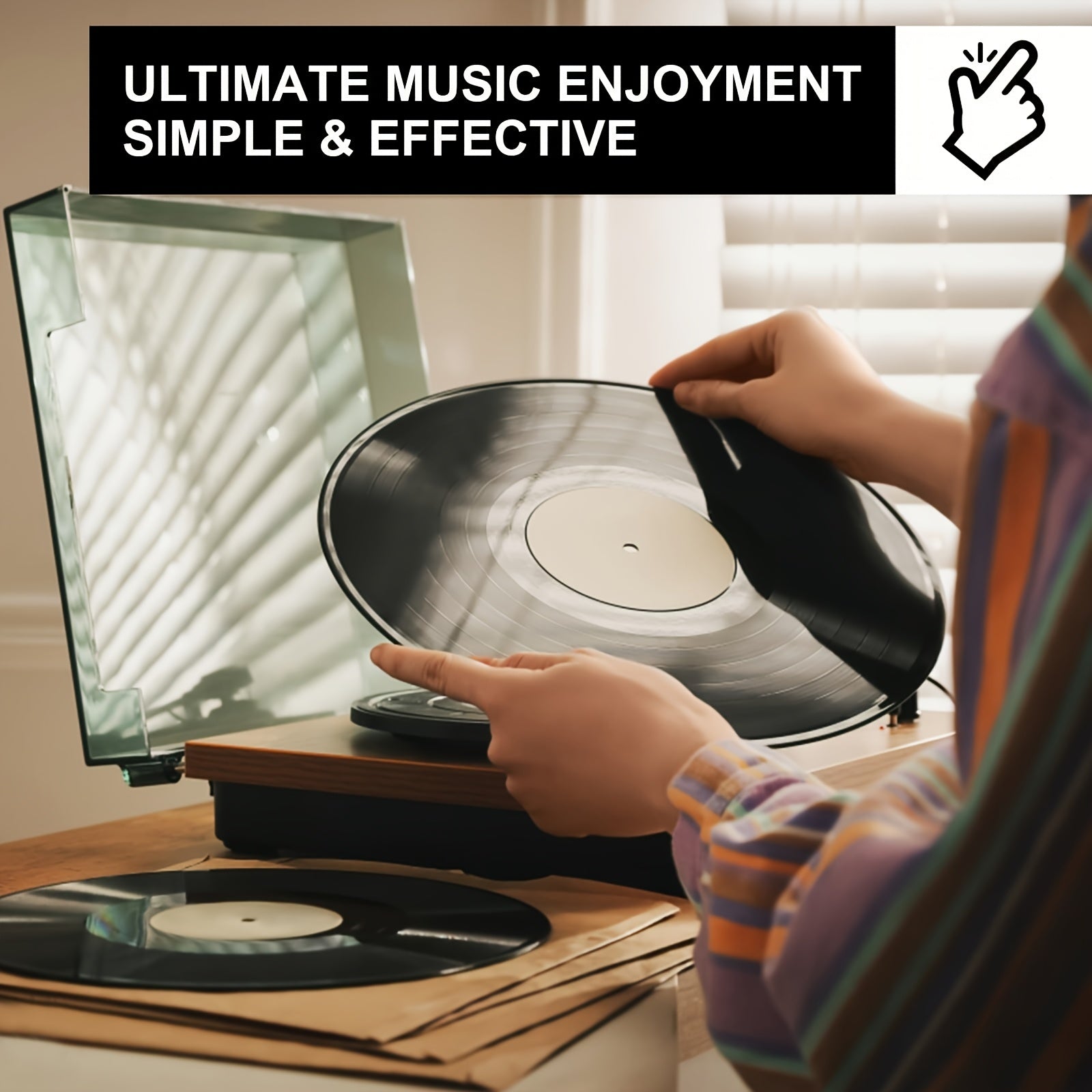 6pcs Professional Vinyl Record Cleaning Kit with Velvet Brush