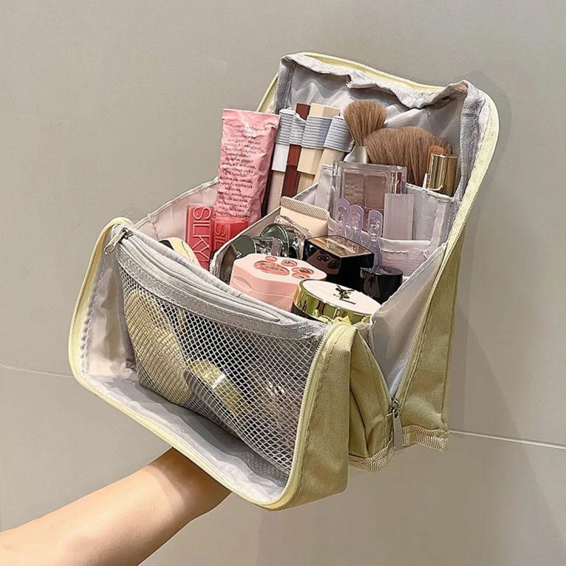 Standing Makeup Bag – Portable, Large Capacity