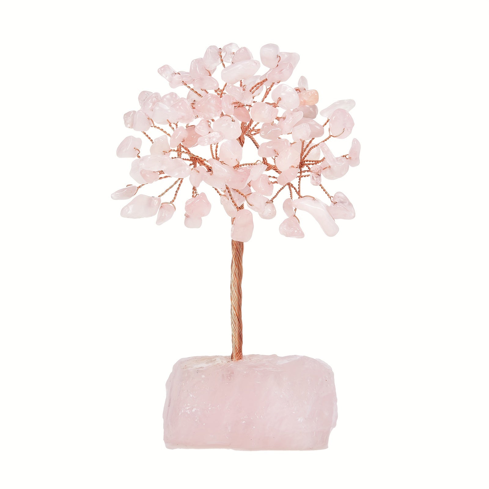 Rose Quartz Crystal Tree of Life - Chakra Tree