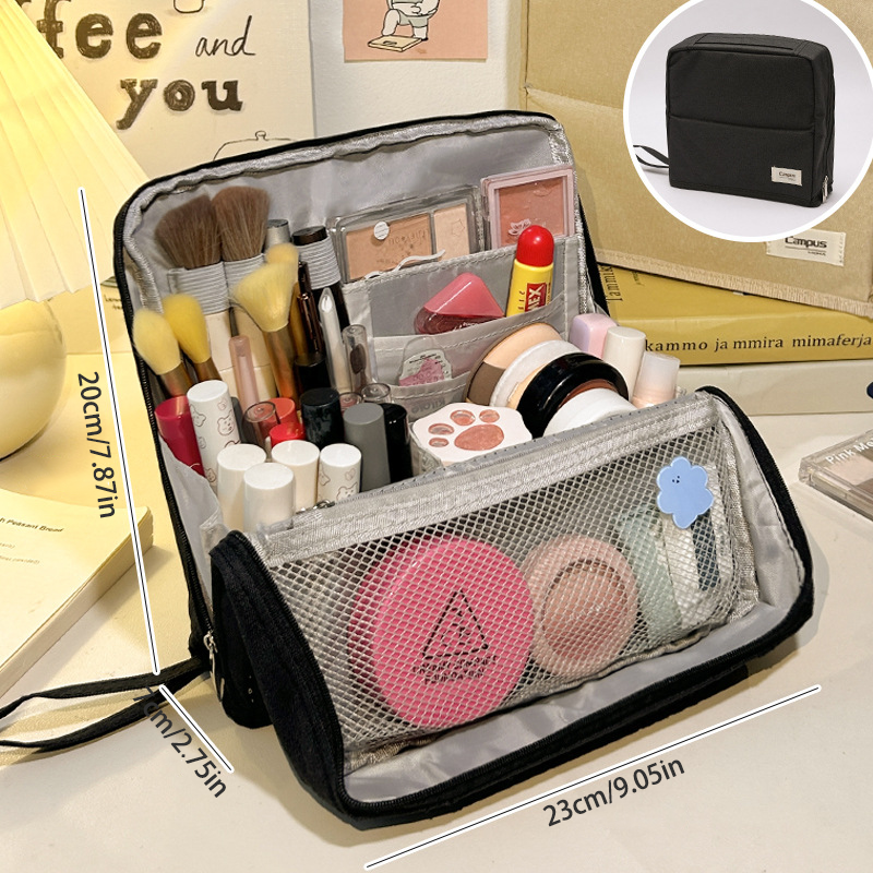 Standing Makeup Bag – Portable, Large Capacity