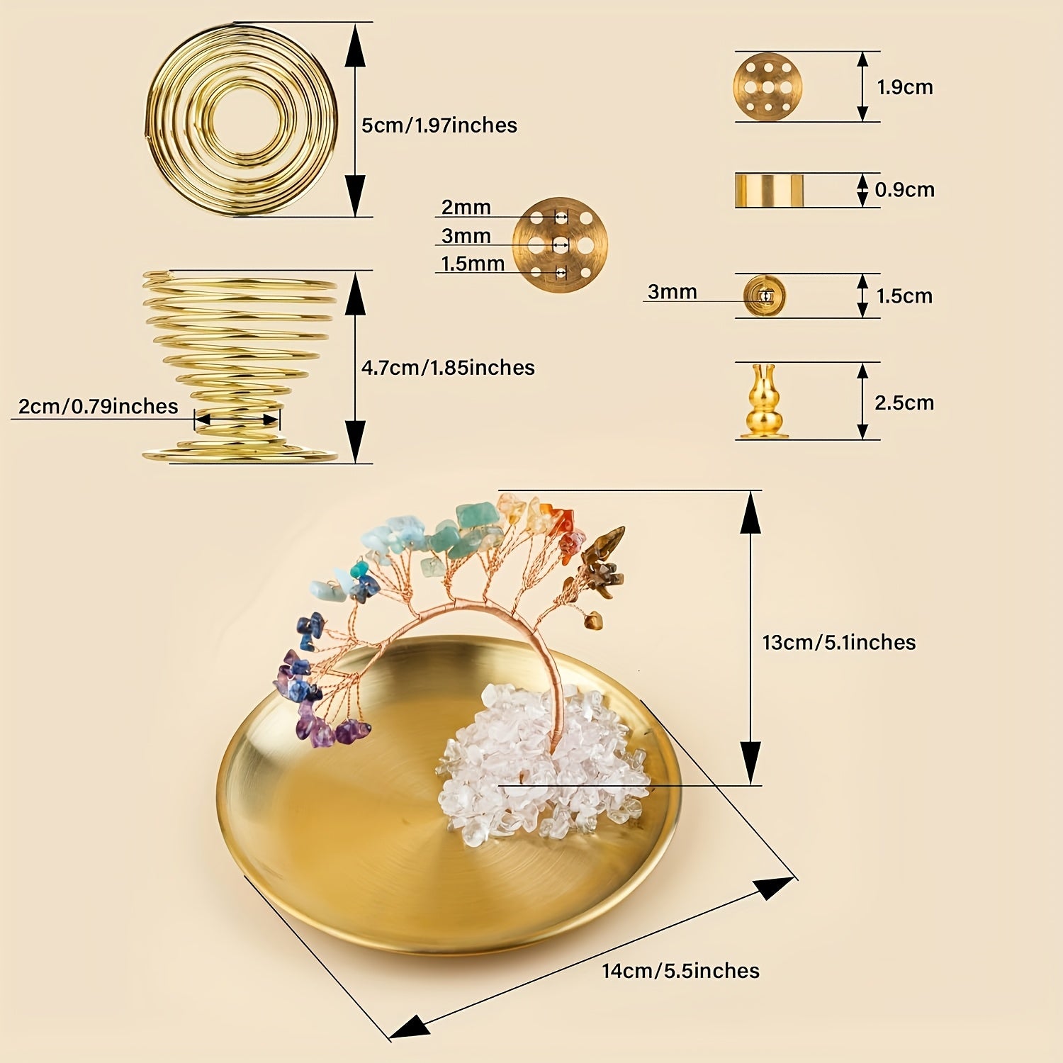 Palo Santo And Sage Burner from Crystal Tree