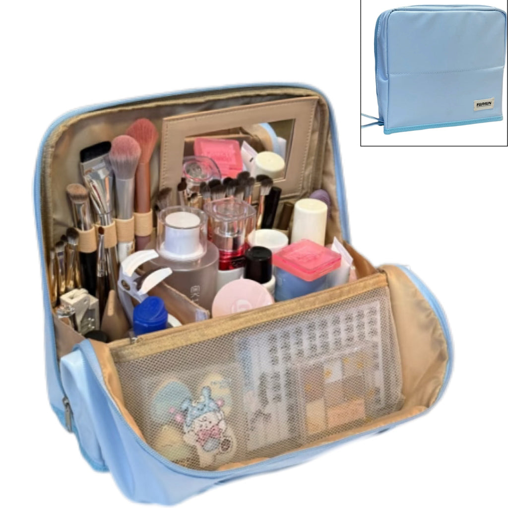Standing Makeup Bag – Portable, Large Capacity