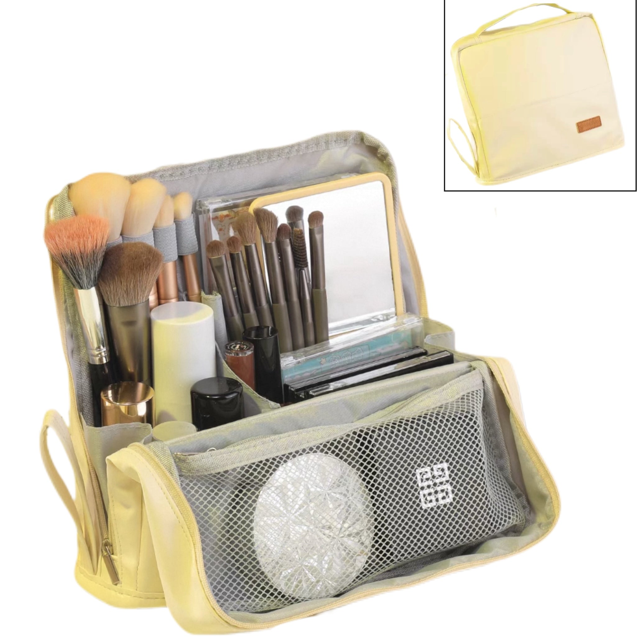 Standing Makeup Bag – Portable, Large Capacity