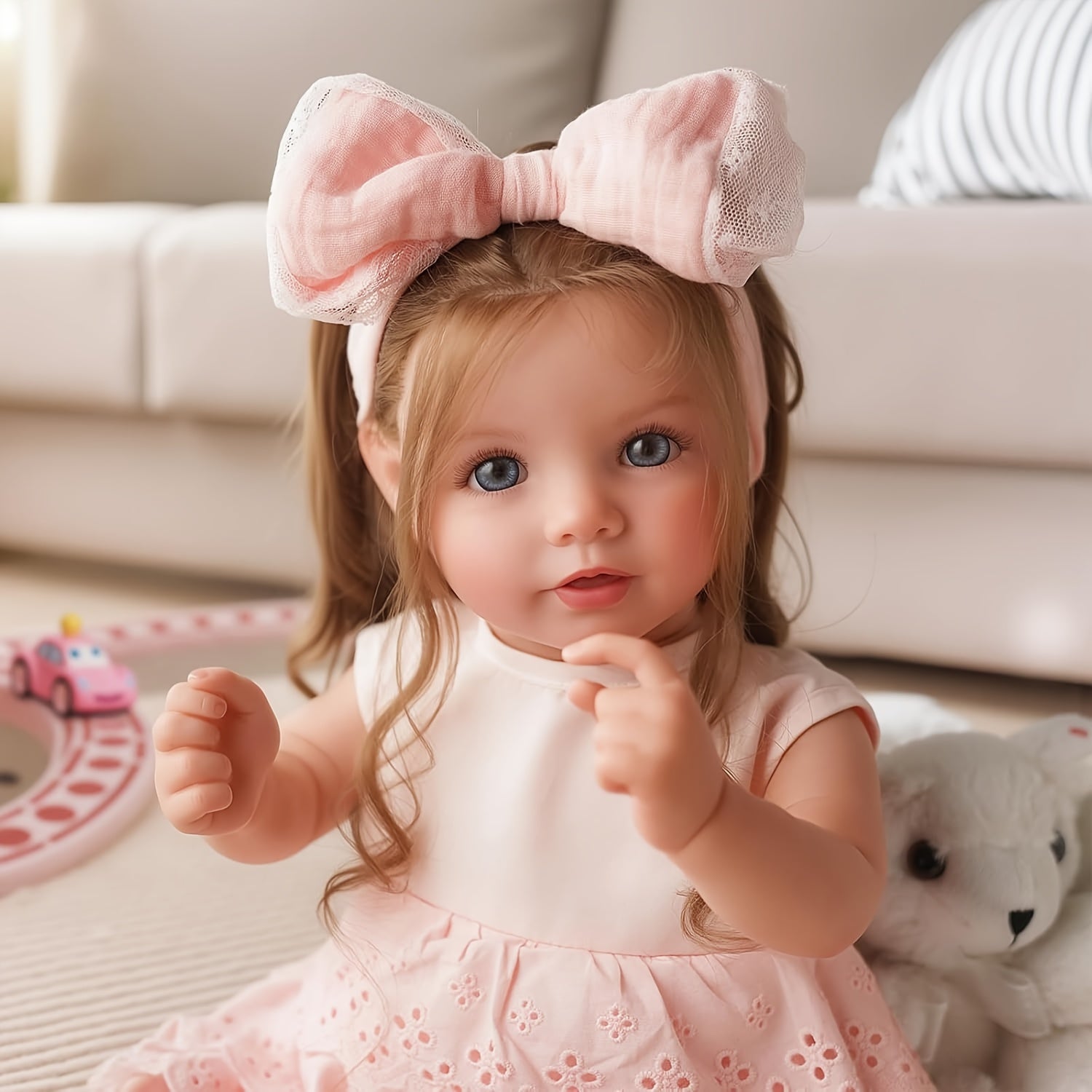 BABESIDE 20-Inch Realistic Reborn Baby Doll with Vinyl Limbs & Fabric Body