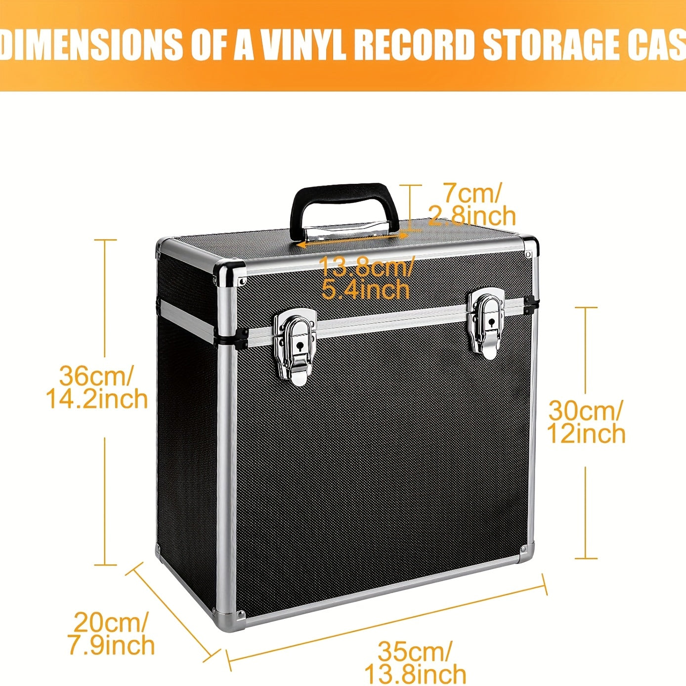 Vinyl Record Storage 30.48cm LP Record Collection Chest