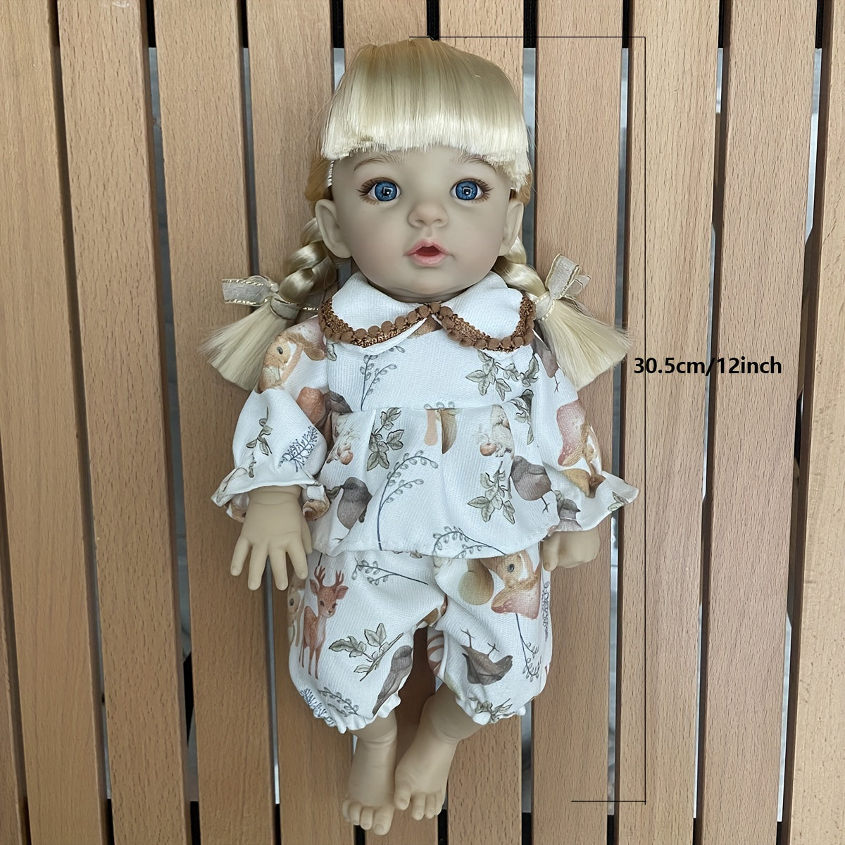 AKODEERD Realistic Newborn Baby Doll - 12-Inch Anime