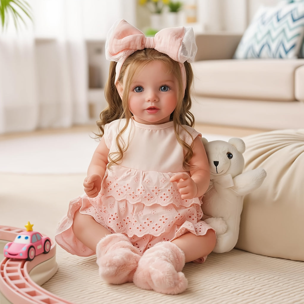 BABESIDE 20-Inch Realistic Reborn Baby Doll with Vinyl Limbs & Fabric Body