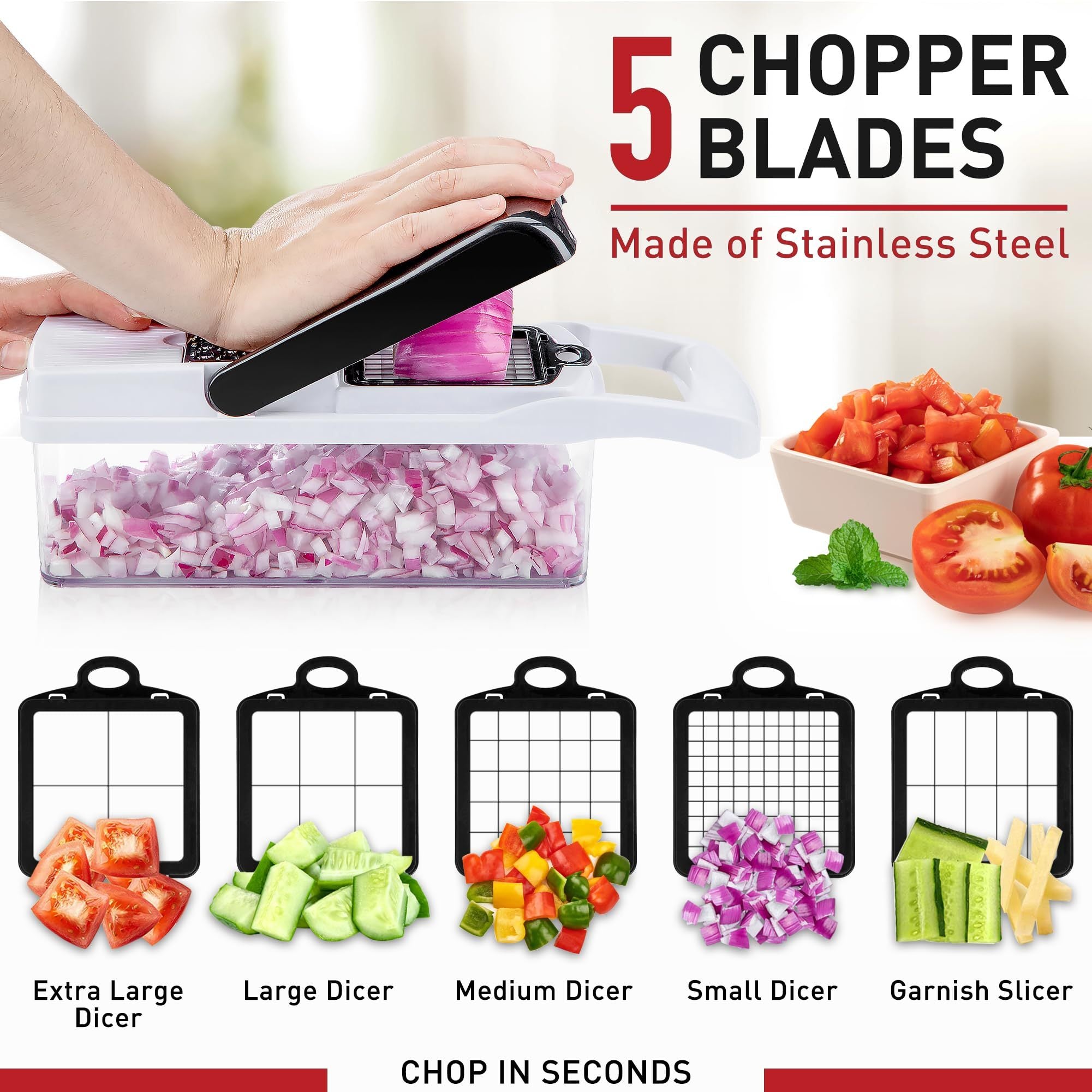 25 in 1 Vegetable Chopper, Salad Chopper