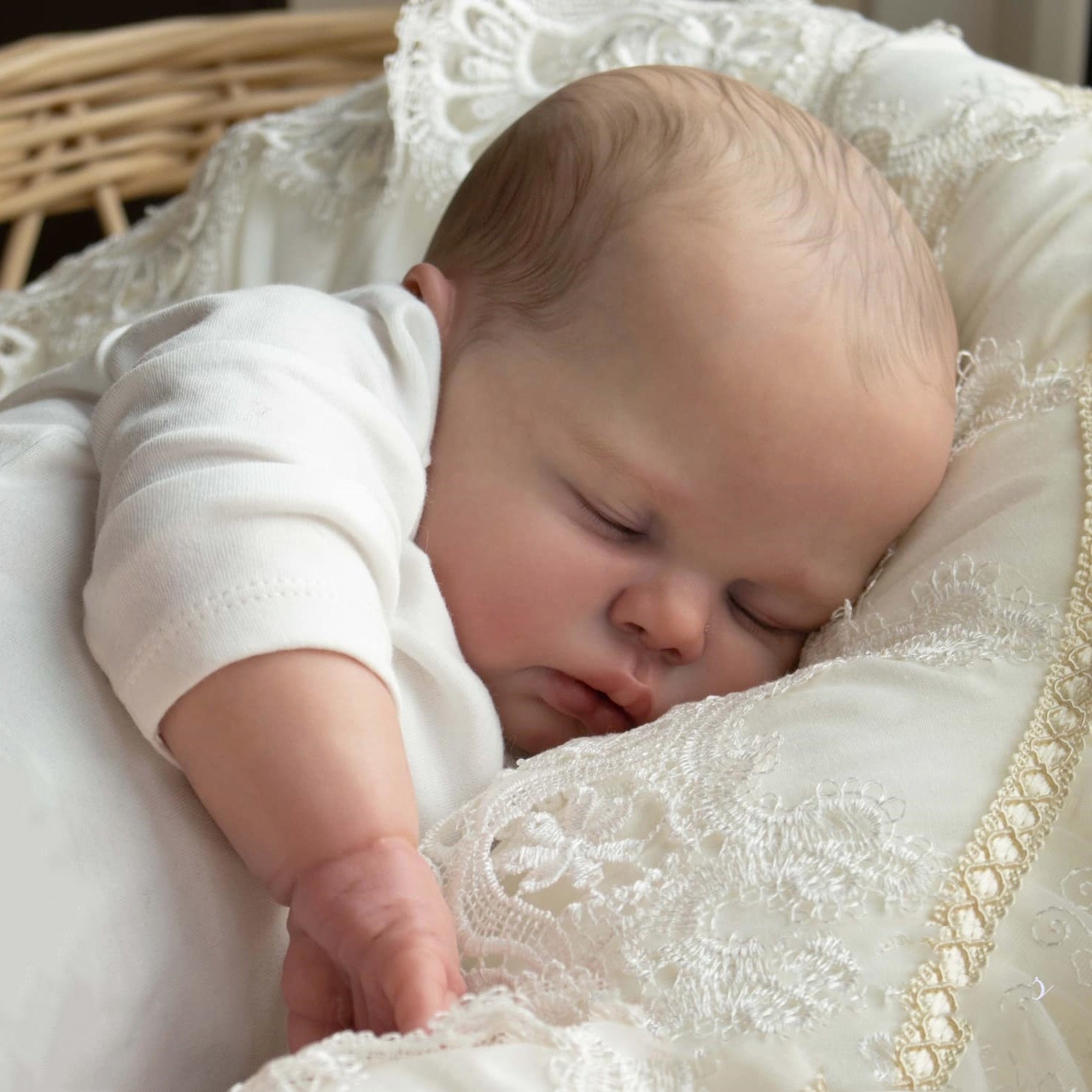 20-Inch 3D Baby Doll with Visible Veins, 50 Cm