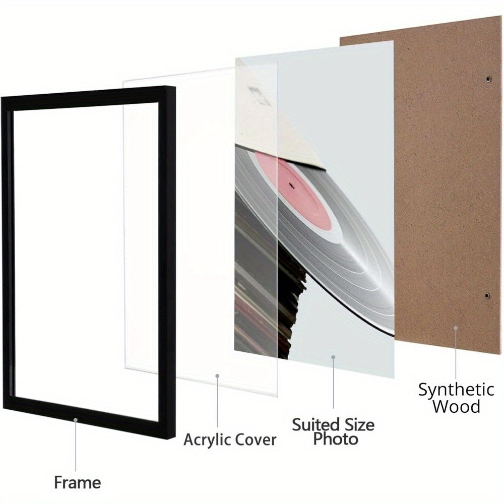 12.5x12.5 Record Frame, Sturdy and Lightweight