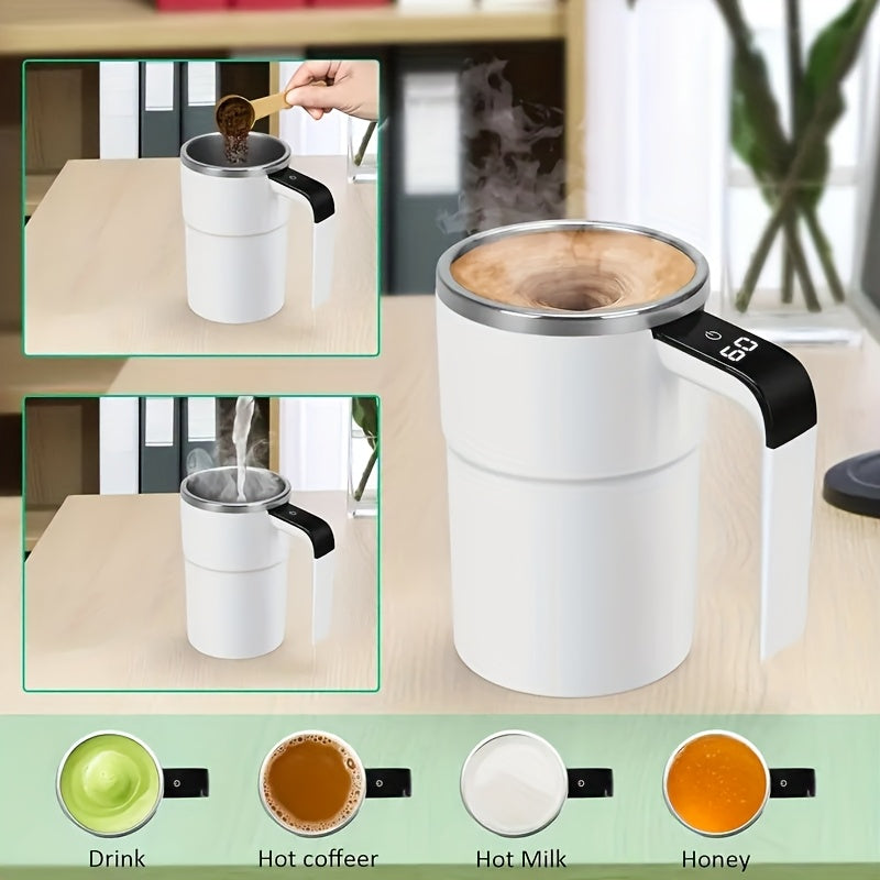 Self Stirring WHITE Mug LED