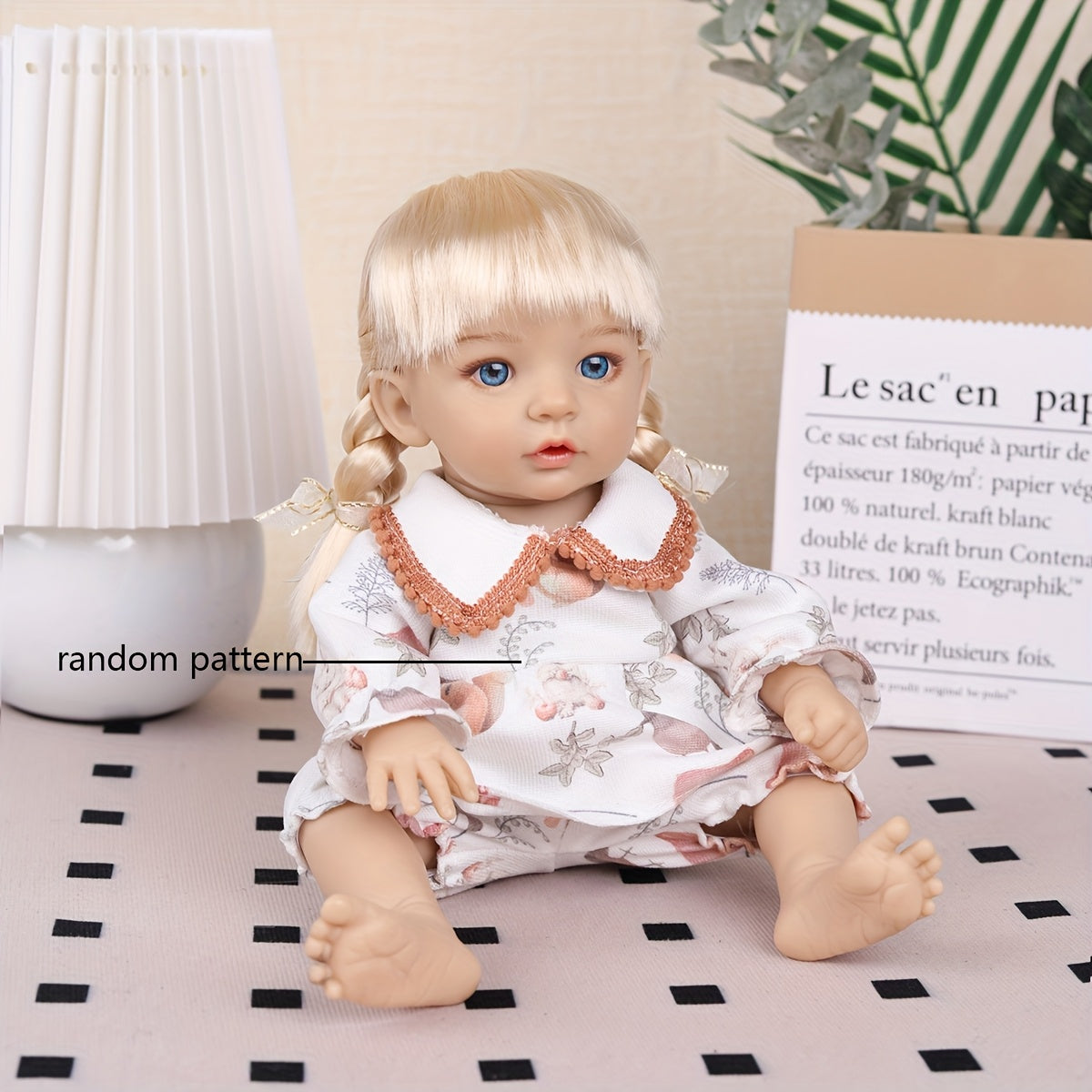 AKODEERD Realistic Newborn Baby Doll - 12-Inch Anime