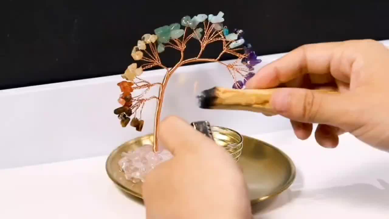 Palo Santo And Sage Burner from Crystal Tree