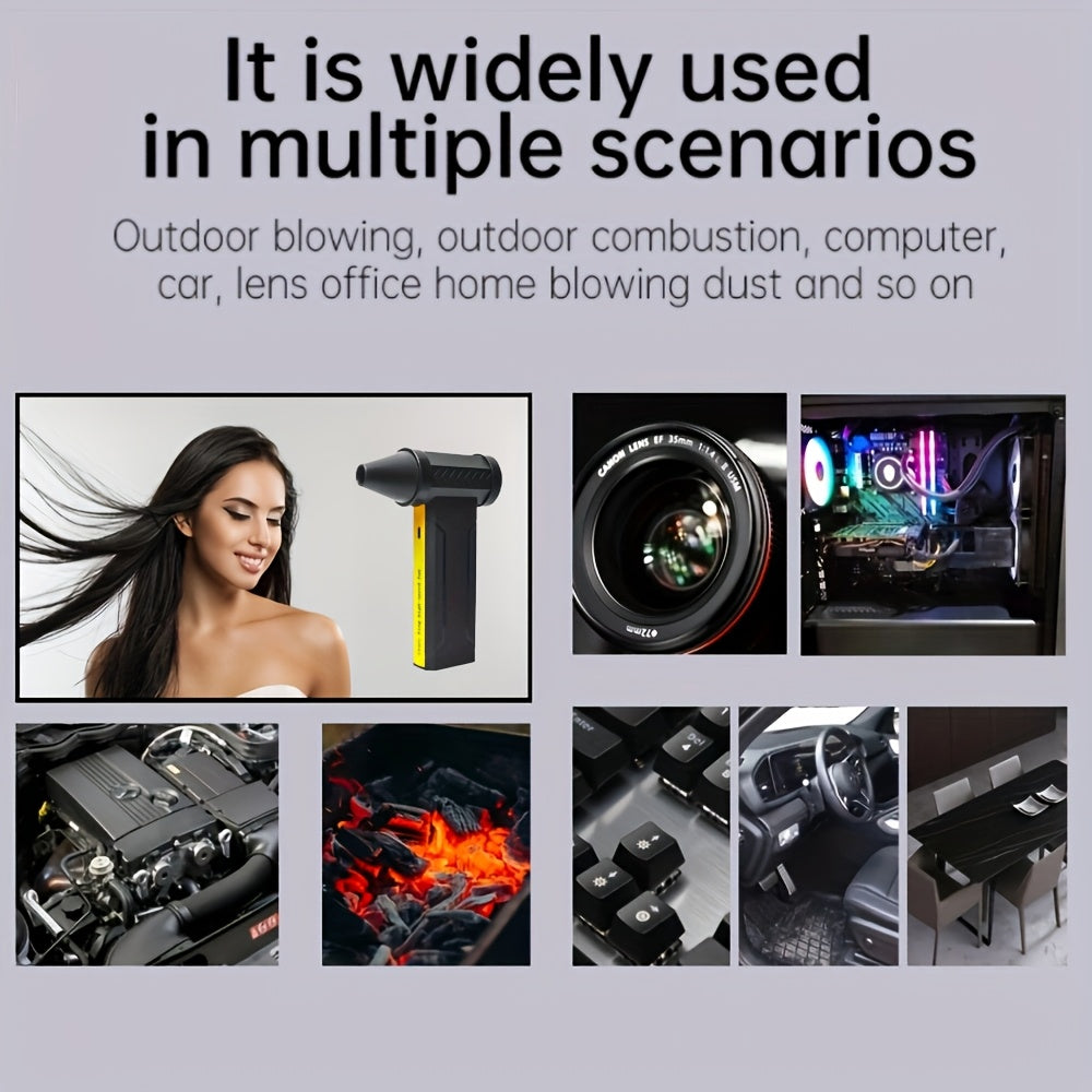 148000RPM Ultra-Powerful Portable Turbo Jet Fan with High-Speed Airflow