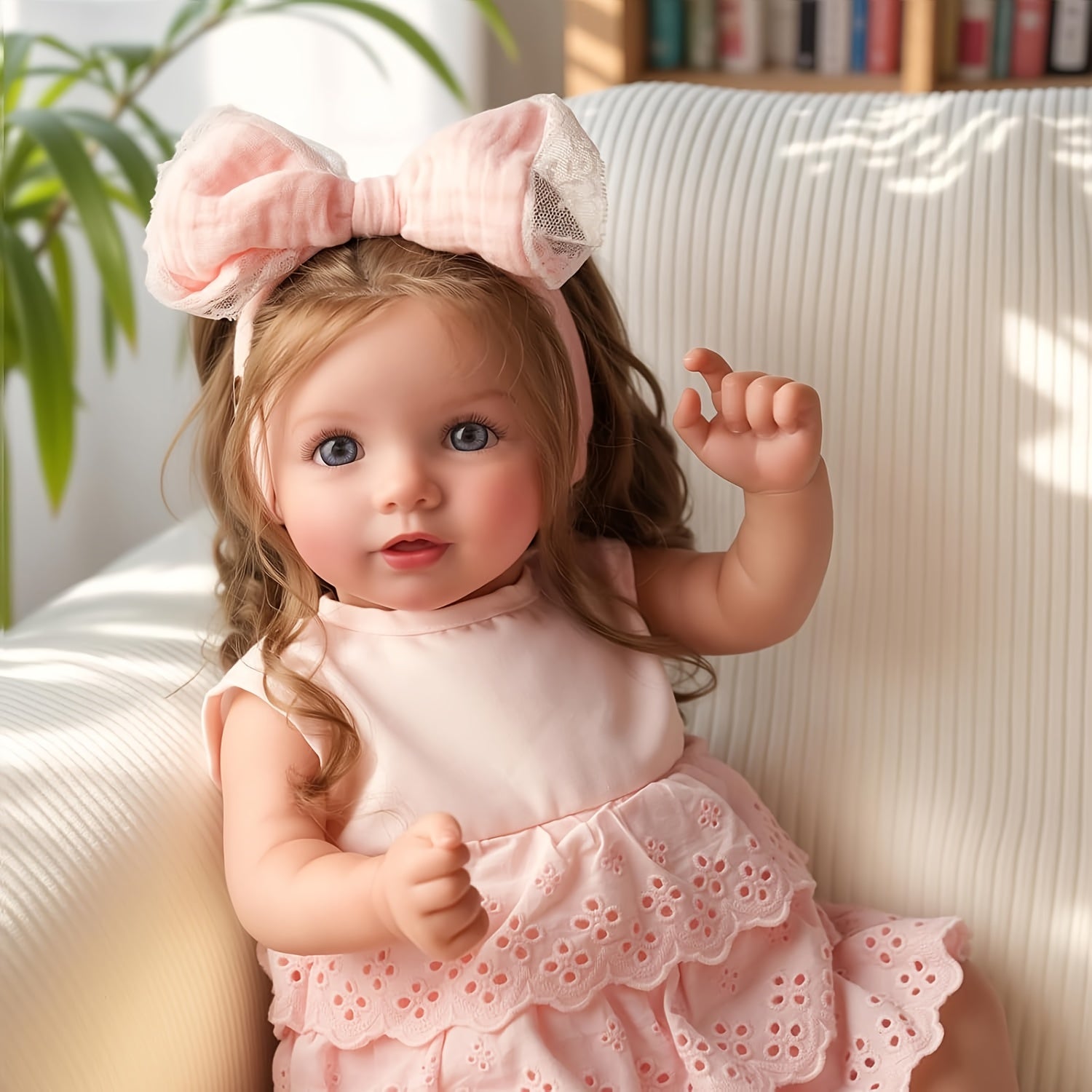 BABESIDE 20-Inch Realistic Reborn Baby Doll with Vinyl Limbs & Fabric Body